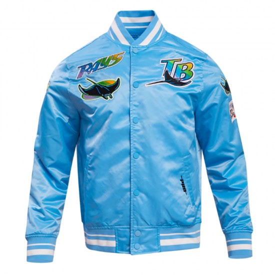 Tampa Devil Rays Retro Classic Rib Satin Jacket