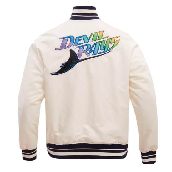 Tampa Devil Rays Retro Classic Rib Satin Jacket