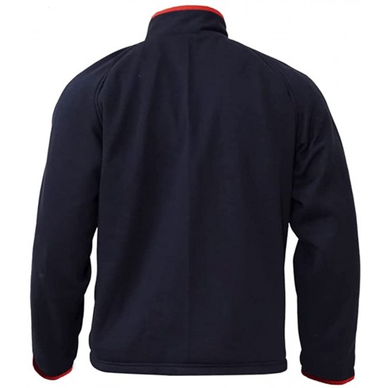 Ted Lasso Jason Sudeikis Blue Fleece Track Jacket Ted Lasso Jason Sudeikis Blue Fleece Track Jacket