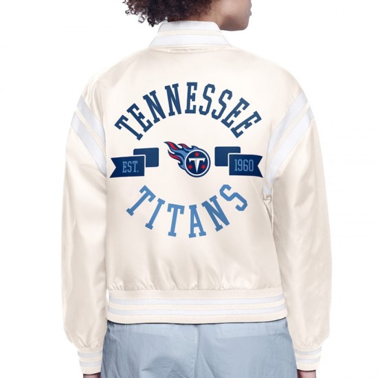 Tennessee Titans Logo Varsity Satin Jacket