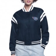 Tennessee Titans Logo Varsity Satin Jacket 