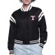 Texas Rangers Printed Logo Varsity Satin Jacket Texas Rangers Printed Logo Varsity Satin Jacket