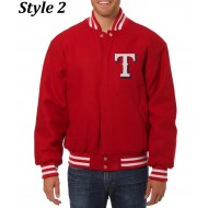 Texas Rangers Red Wool Jacket