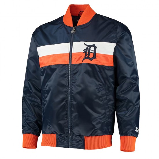 The Ambassador Detroit Tigers Navy Jacket The Ambassador Detroit Tigers Navy Jacket