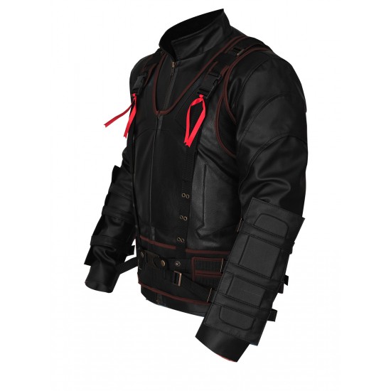 The Dark Knight Rises Tom Hardy Bane Leather Jacket Vest The Dark Knight Rises Tom Hardy Bane Leather Jacket Vest