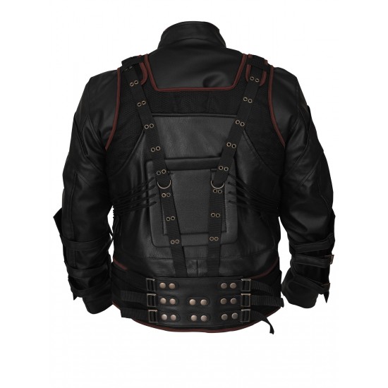 The Dark Knight Rises Tom Hardy Bane Leather Jacket Vest The Dark Knight Rises Tom Hardy Bane Leather Jacket Vest