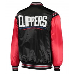 The Enforcer Los Angeles Clippers Black and Red Satin Jacket