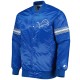 The Pick and Roll Detroit Lions Blue Satin Jacket