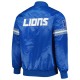The Pick and Roll Detroit Lions Blue Satin Jacket