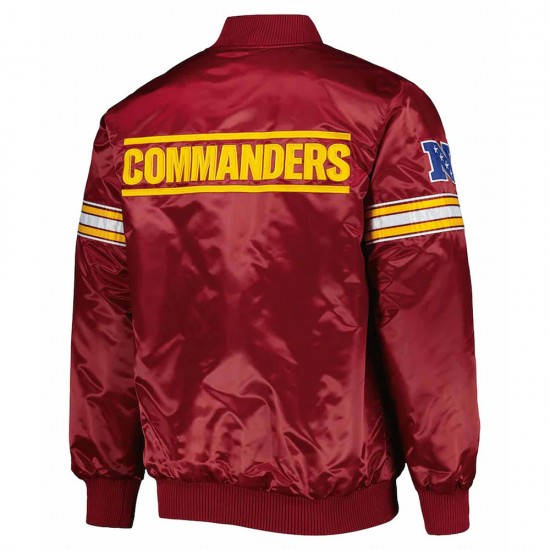 The Pick and Roll Washington Commanders Satin Jacket The Pick and Roll Washington Commanders Satin Jacket