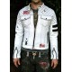 The Stuntman White Leather Jacket The Stuntman White Leather Jacket