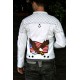 The Stuntman White Leather Jacket The Stuntman White Leather Jacket