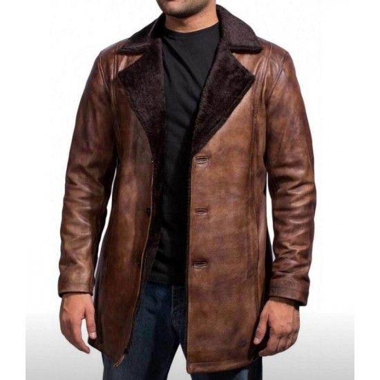 The Wolverine Logan Shearling Coat The Wolverine Logan Shearling Coat