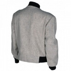 Thomas F Wilson Back To The Future Grey Bomber Jacket Thomas F Wilson Back To The Future Grey Bomber Jacket