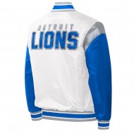 Throwback Detroit Lions Varsity Satin Jacket