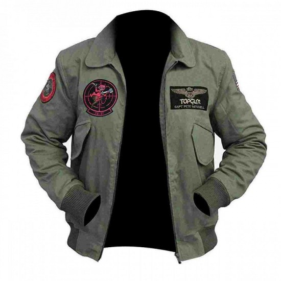 Tom Cruise Pilot Jet Fighter MA-1 Flight Top Gun 2 Bomber Pete Maverick Jacket Tom Cruise Pilot Jet Fighter MA-1 Flight Top Gun 2 Bomber Pete Maverick Jacket