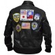 Top Gun Tom Cruise Men Fighter Jet Pilot Brown Fur Cowhide Leather Jacket Top Gun Tom Cruise Men Fighter Jet Pilot Brown Fur Cowhide Leather Jacket