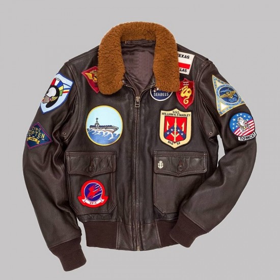 Top Maverick Gunner Leather Jacket Top Maverick Gunner Leather Jacket