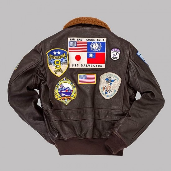 Top Maverick Gunner Leather Jacket Top Maverick Gunner Leather Jacket