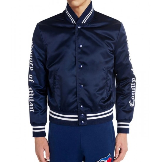 Toronto Blue Jays Camp of Milan Blue Bomber Jacket