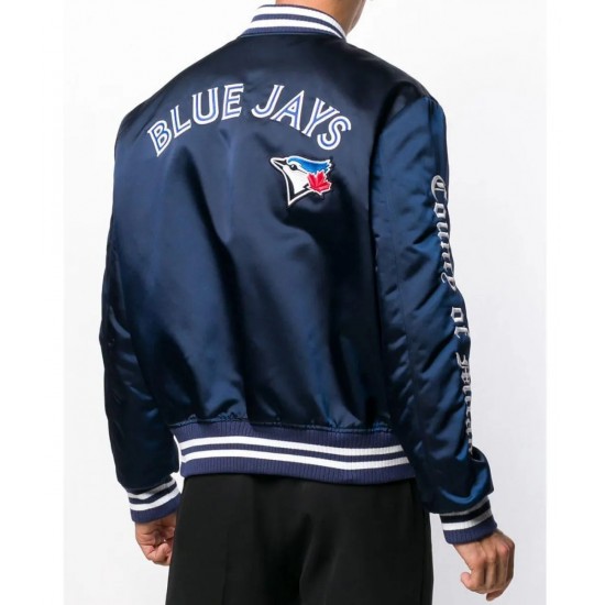 Toronto Blue Jays Camp of Milan Blue Bomber Jacket