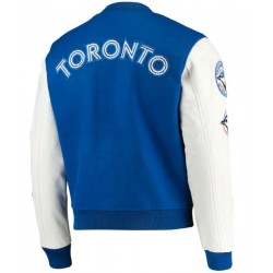 Toronto Blue Jays Letterman White and Royal Blue Jacket