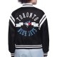 Toronto Blue Jays Printed Logo Varsity Satin Jacket Toronto Blue Jays Printed Logo Varsity Satin Jacket