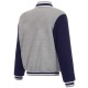 Toronto Blue Jays Varsity Gray and Navy Wool Jacket