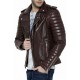 URBAN Men's Lambskin Leather Jacket Motorcycle Biker Stylish Quilted Brown Coat URBAN Men's Lambskin Leather Jacket Motorcycle Biker Stylish Quilted Brown Coat