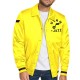 Utah Jazz Stitch Applique Gold Satin Jacket