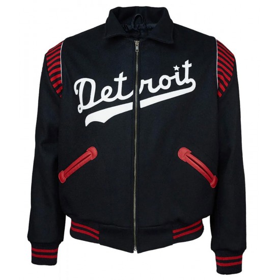 Varsity 1950 Detroit Stars Black Wool Jacket Varsity 1950 Detroit Stars Black Wool Jacket