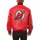 Varsity Bomber New Jersey Devils Leather Jacket