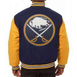 Varsity Buffalo Sabres Yellow and Navy Jacket