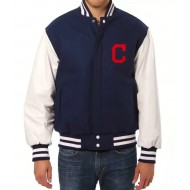 Varsity Cleveland Indians White and Blue Jacket
