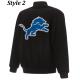 Varsity Detroit Lions Black Wool Jacket
