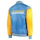 Varsity LA Chargers Light Blue & Yellow Satin Jacket