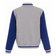 Varsity LA Rams Wool Gray and Royal Blue Jacket