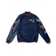 Varsity New England Patriots 6X Super Bowl Champions Navy Jacket