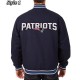Varsity New England Patriots Navy Blue Wool Jacket