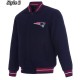 Varsity New England Patriots Navy Blue Wool Jacket