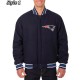 Varsity New England Patriots Navy Blue Wool Jacket