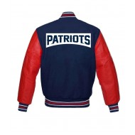 Varsity New England Patriots Red and Blue Jacket