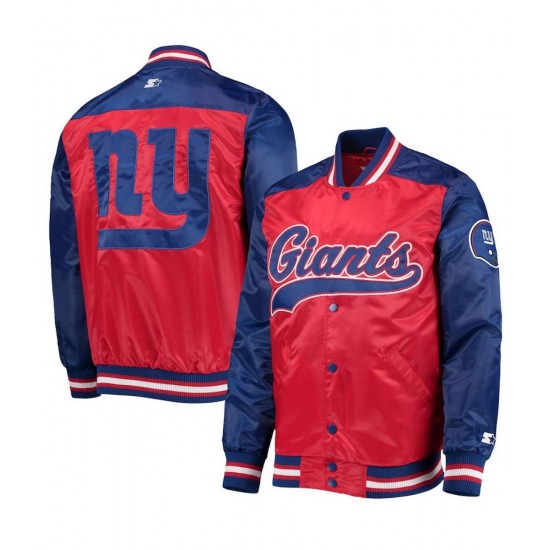 Varsity New York Giants The Tradition II Satin Jacket Varsity New York Giants The Tradition II Satin Jacket