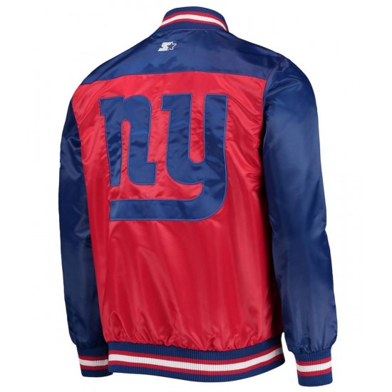 Varsity New York Giants The Tradition II Satin Jacket Varsity New York Giants The Tradition II Satin Jacket