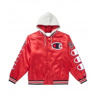 Varsity Supreme Champion Satin Jacket with Hood