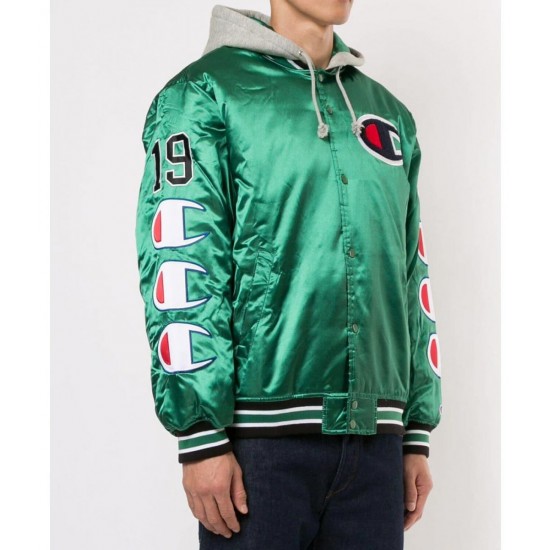 Varsity Supreme Champion Satin Jacket with Hood Varsity Supreme Champion Satin Jacket with Hood