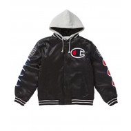 Varsity Supreme Champion Satin Jacket with Hood