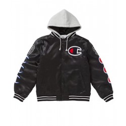 Varsity Supreme Champion Satin Jacket with Hood