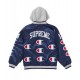 Varsity Supreme Champion Satin Jacket with Hood Varsity Supreme Champion Satin Jacket with Hood