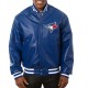 Varsity Toronto Blue Jays Royal Blue Leather Jacket